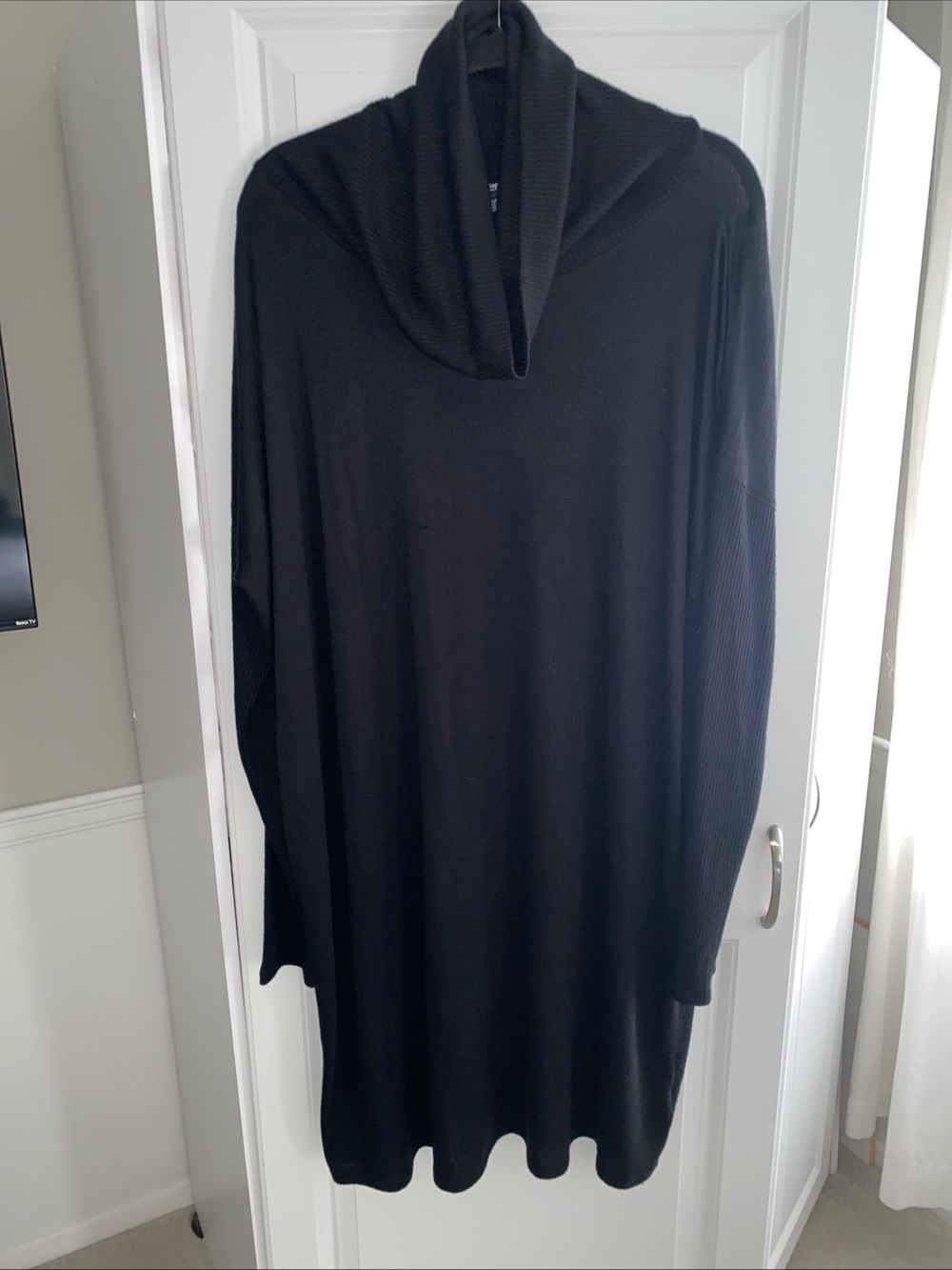 GAP XXL Sweater Dress Black Turtleneck New